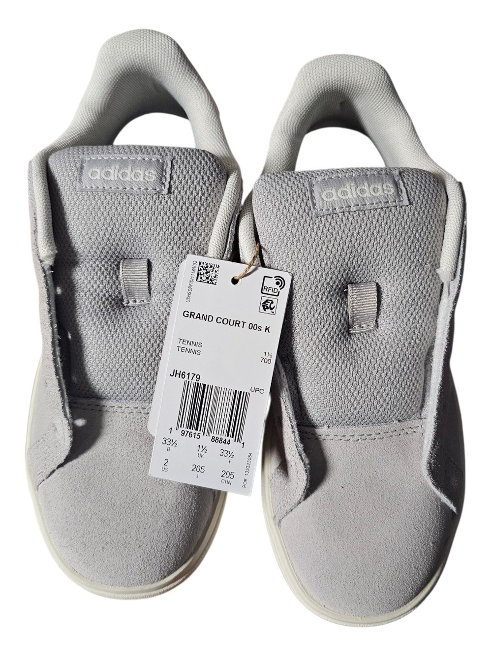 adidas Kids Grand Court 00s K Slip-On Sneakers - Light Gray